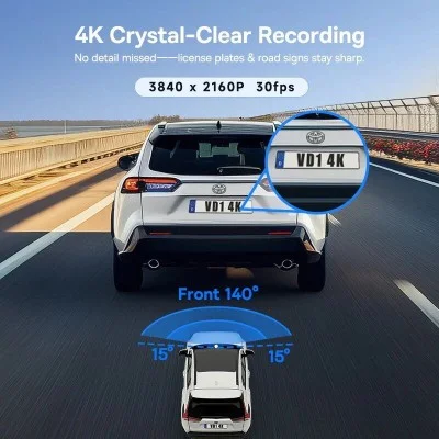 Baseus PrimeTrip VD1 Pro Dash Cam 4K Super Capacitor Version - Cosmic Black